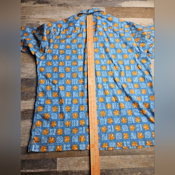 Reyn Spooner X Joe Kealoha's Vintage Hawaiian Button Down Men's Medium Blue - Picture 10 of 11